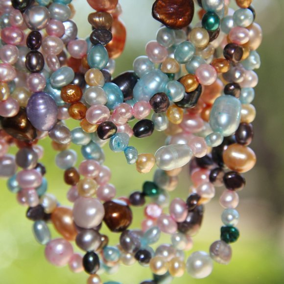 Sterling Silver 7-Strand Pearl Necklace - Picture 9 of 14